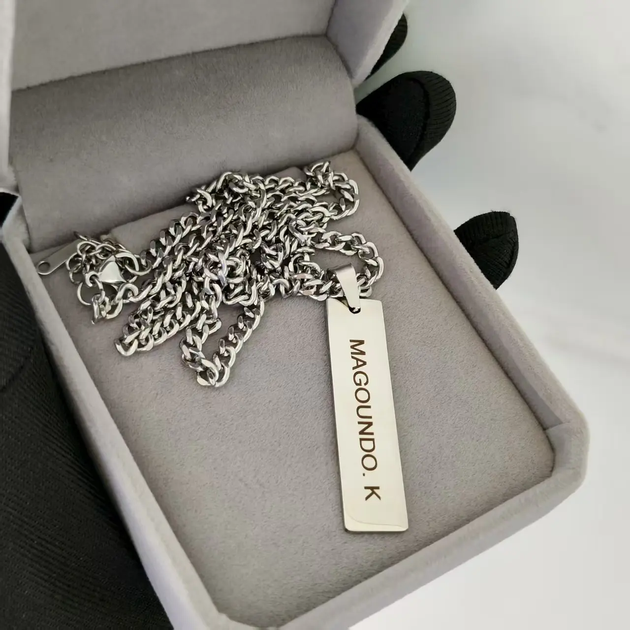 DHQH New Wholesale Customized Name Set Personalized Letter Stainless Steel Set Valentine's Day Commemorative Gift for Her/Him