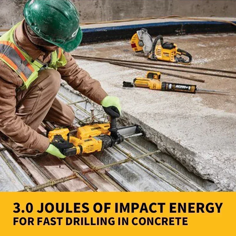 DEWALT DCH263 20 В бесщеточный аккумуляторный молоток SDS PLUS D-образная ручка роторный электрический молоток настенная дрель для бетона электроинструменты DEWALT DCH263 20 В бесщеточный аккумуляторный молоток SDS PLUS D-образная ручка роторный электрический молоток настенная дрель для бетона электроинструменты