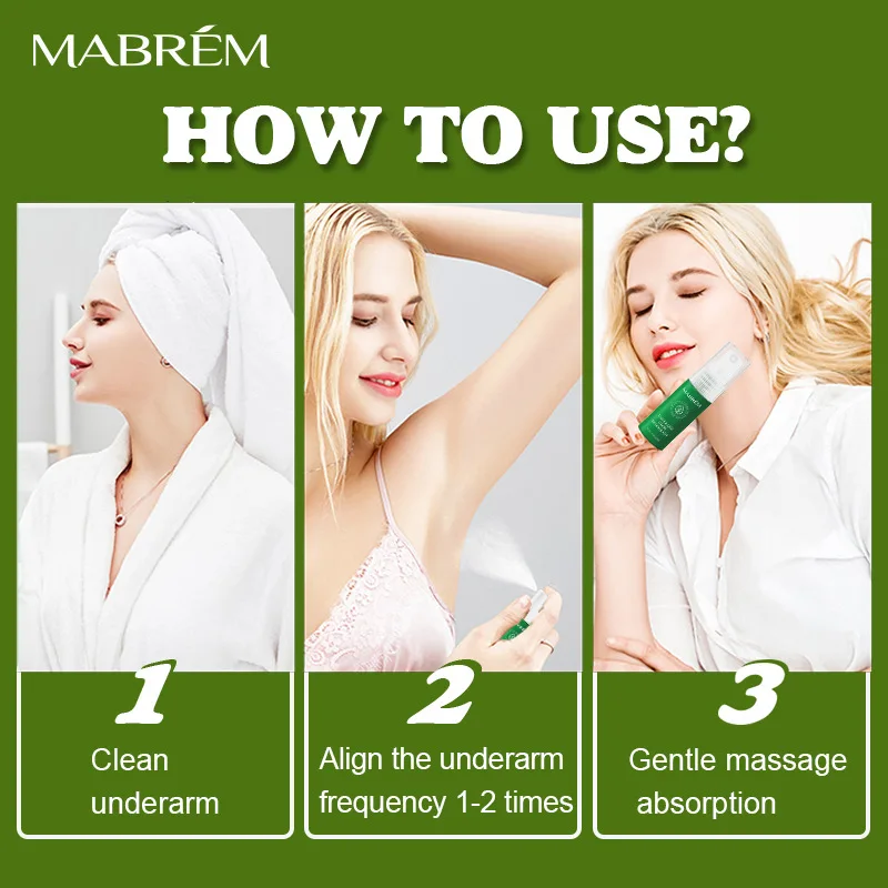 MABREM Body Odor Sweat Deodor Perfume Spray For Man and Woman Removes Armpit Odor and Sweaty Lasting Aroma Skin Care Spray 20ml