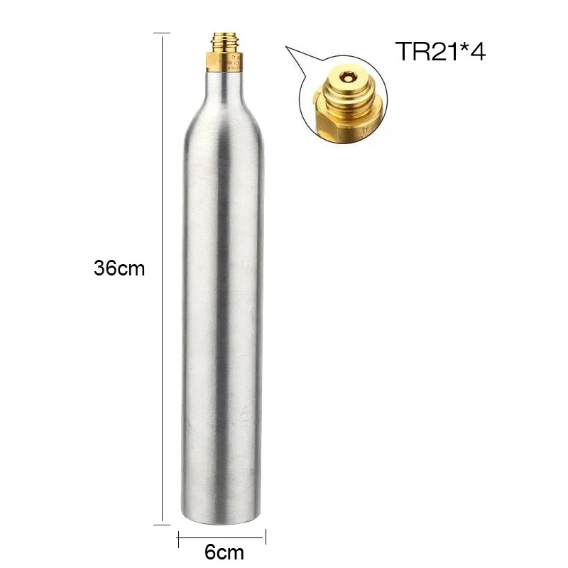 Soda Bottle Tank Cylinder with CO2 Charger Kit,2200psi 15MPA High Compressed Bottle & TR21*4 Valve Mini Regulator Beer Kegerator