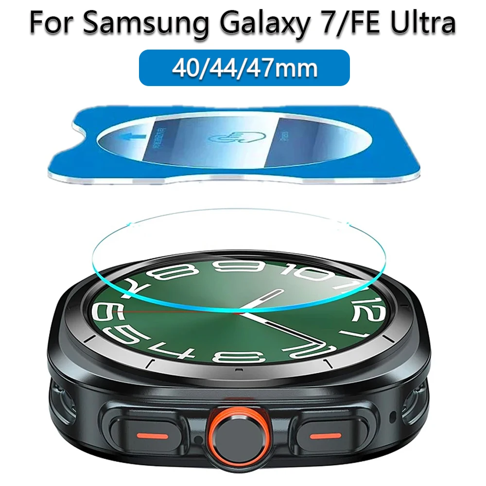 Tempered Glass for Samsung Galaxy Watch 7 Ultra 47mm Screen Protector with Auto-alignment Kit for Galaxy 7 40mm 44mm Frame Film