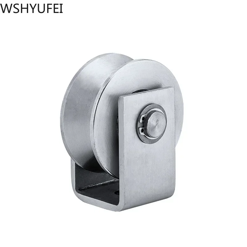 304 Stainless Steel Pulley Lifting Pulley Bearing Single Wheel Swivel Transport Lifting Pulley Blocks Lifting Tools Hardware