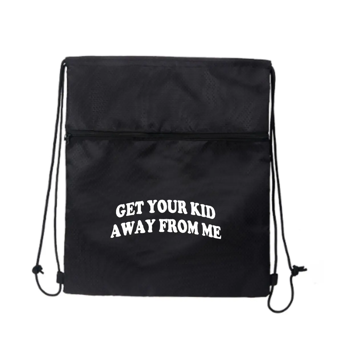 

Рюкзак для фитнеса «Get Your Kid Away» с юмористическим слоганом, магазин на шнурке, карманный, для пешего туризма, кемпинга, для мужчин и женщин, спортивные сумки