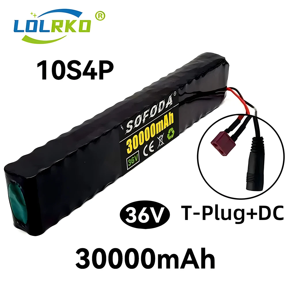 10 s4p 36V 30000mAh elektryczny skuter akumulator litowy 18650 akumulator 36V 30Ah elektryczny skuter akumulator do skutera elektrycznego