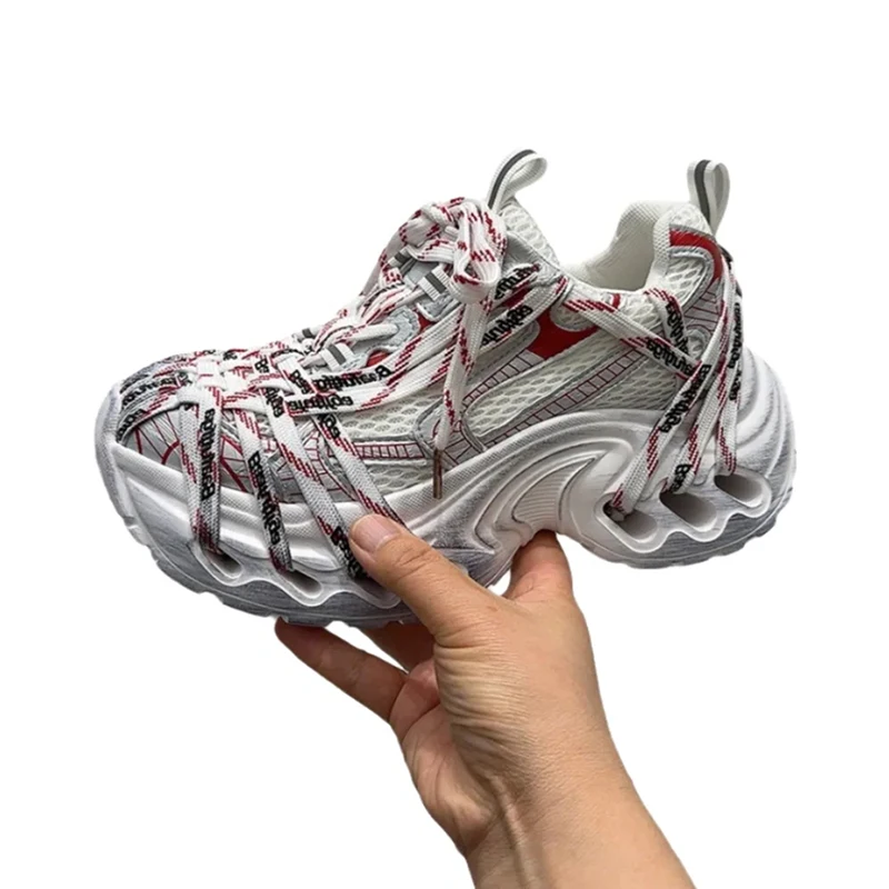 

Women's Chunky Platform Lightweight Thick Sole Gym Height-Increasing Casual Sports Footwear for Petite