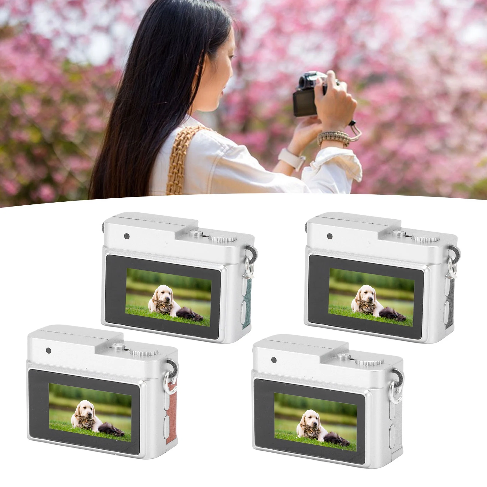 كاميرا رقمية صغيرة كاميرا رقمية كلاسيكية صغيرة 1080P FHD 0.96 بوصة شاشة ملونة 128GB LED ملء ضوء كاميرا رقمية #1