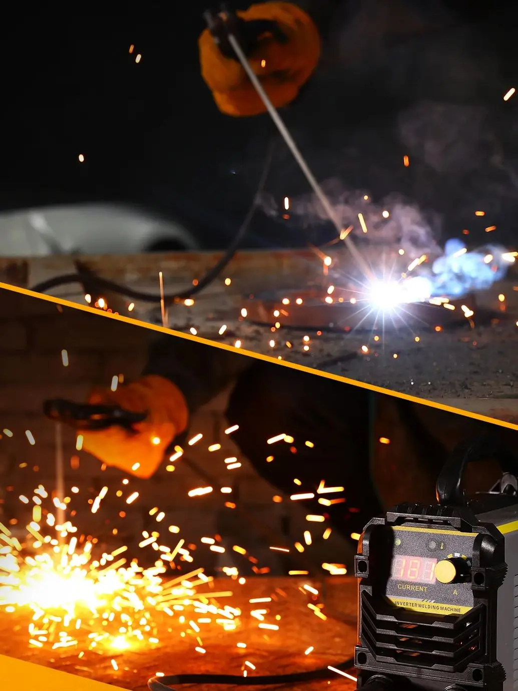 DEKO MMA Series DC Inverter ARC Welder 220V IGBT MMA Welding Machine 160/200 Amp Welding Working Lightweight Efficient