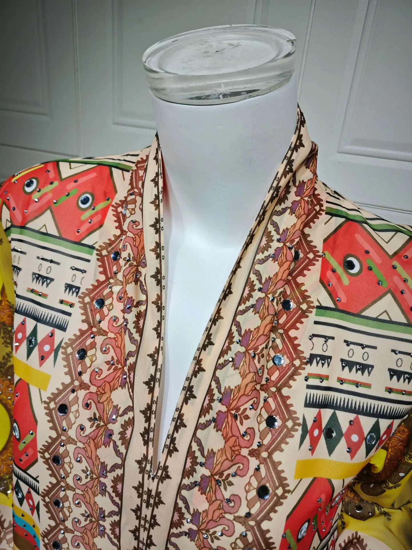 

Роскошное женское вечернее платье с принтом, мусульманская Абая со стразами, марокканская женская одежда