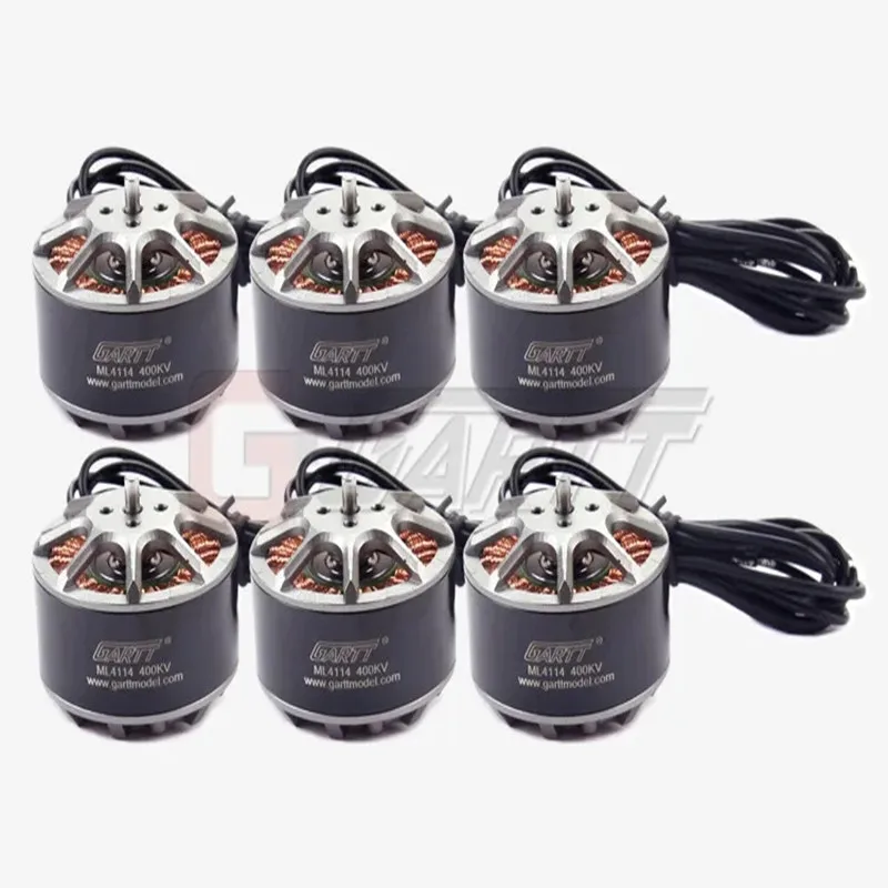 

6PCS GARTT ML 4114 400KV 4114 Motor sin escobillas para Multirotor Quadcopter Hexa DJI S800 S1000 RC drone