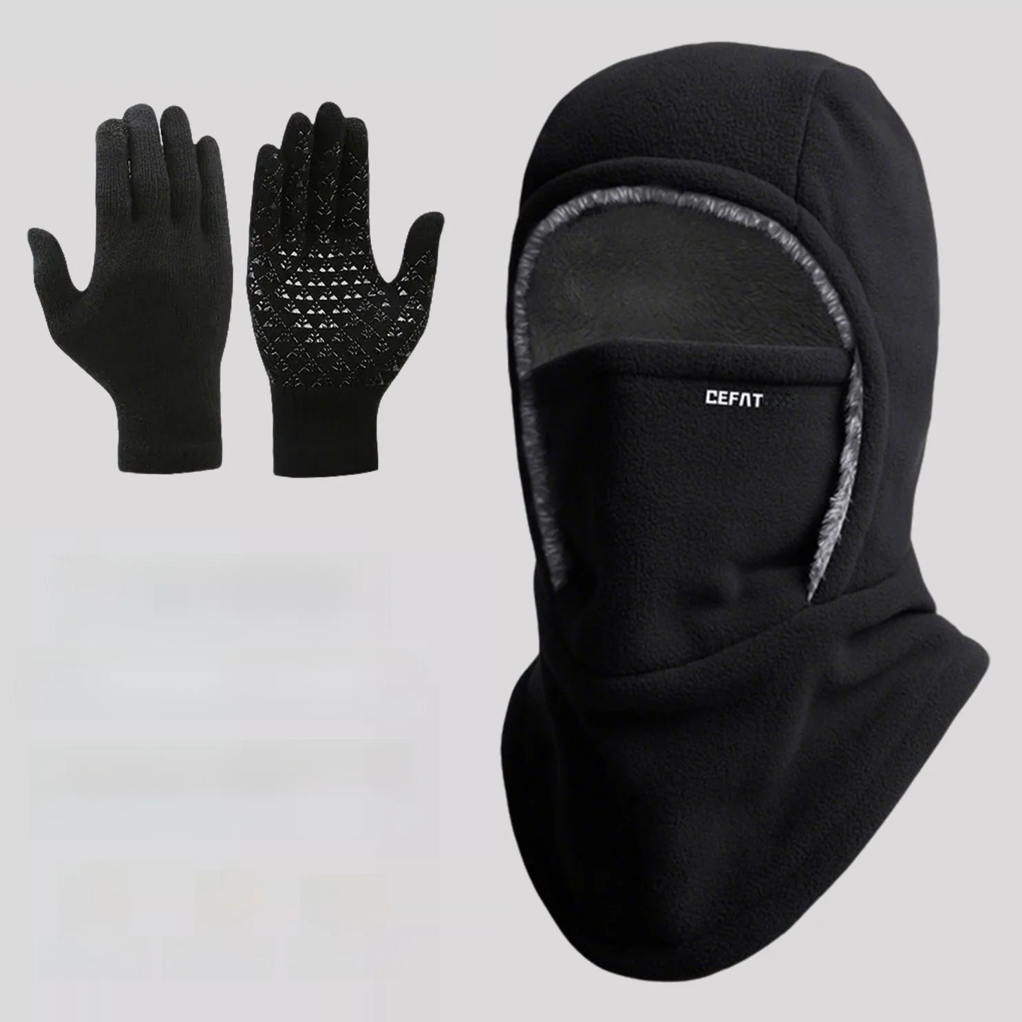 

Thickened Fleece Neck Warmer Hat Winter Cycling Warmth Cover Unisex Vehicle Windproof Cold Proof Face Mask