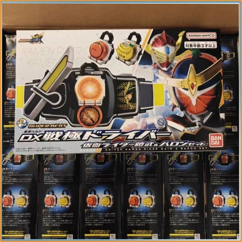 정품 재고 있음 반다이 슈퍼 베스트 헨신 벨트 DX 센고쿠 드라이버 가면라이더 게임 디럭스 에디션 코스프레 소품 장난감 팬 선물