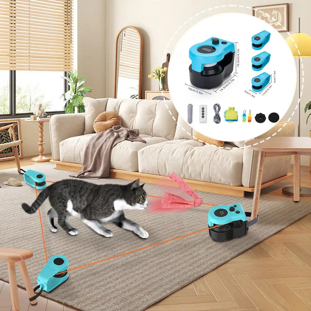 

Cat Toys Cat Wheel Exerciser New Cat Treadmill For Indoor Adjustable Speed Simulated Interactive Hunting Cat Toy With Remot R8Y5