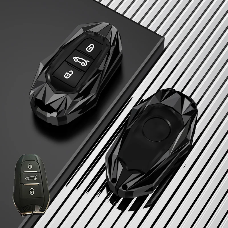 Fit for peugeot car key case cover  ring chain fob 2008 3008 4008 5008 308 408 508 Citroen C1 C2 C4 C6 C3-XR Picasso Grand DS3 5 - view 5
