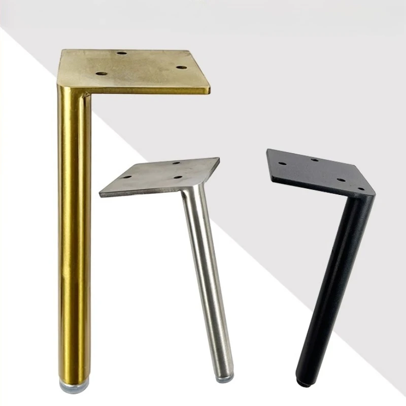 أرجل قطع الأثاث المعدنية المصقولة، أقدام بديلة عالمية للأريكة، حامل تلفزيون حديث يدعم ملحقات أجهزة الحمام #1