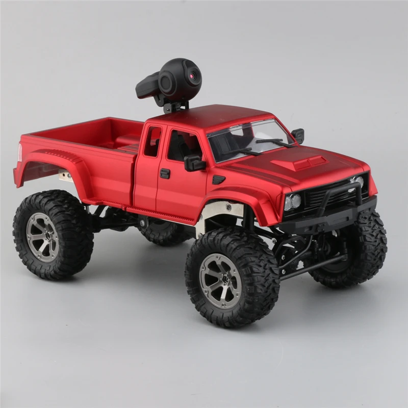 RC Car With 720P Camera Fayee FY002A 1/16 2.4G 4WD HD WIFI FPV Off-Road Military Remote Control Truck W/LED Light RTR Toy