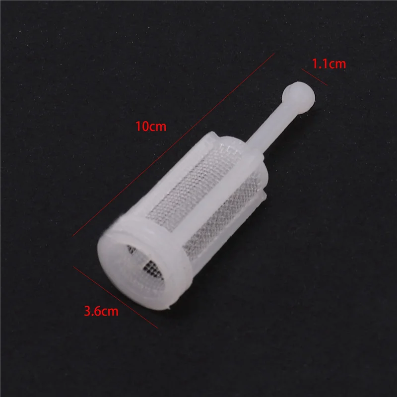 AC88-100Pcs البلاستيك الجاذبية نوع رذاذ تصفية وعاء قطر 11 مللي متر الطول الإجمالي 36 مللي متر يمكن أن تتكيف مع معظم المذيبات #6