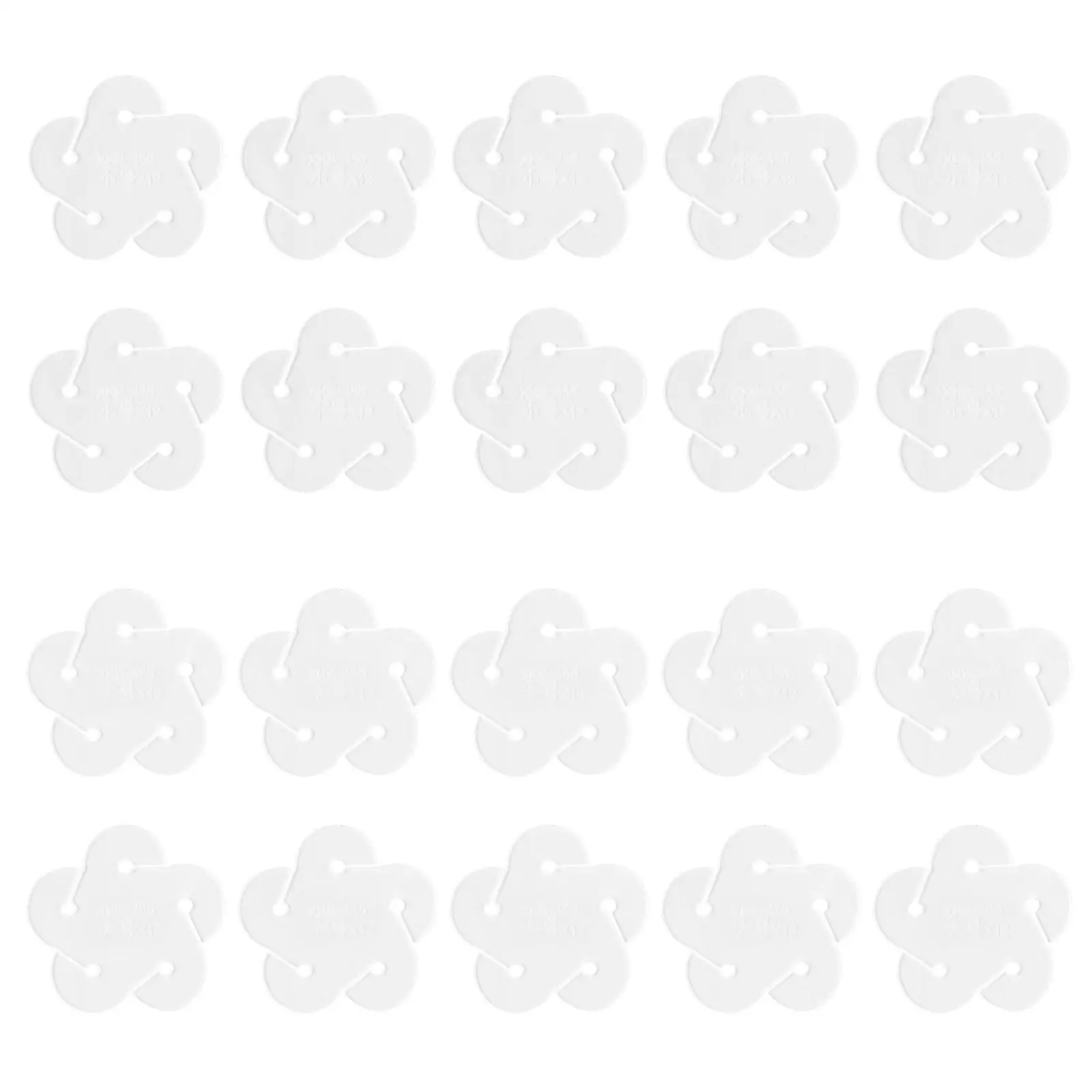 10 Pieces Key Chain Multifunction Durable Handmade Sewing Tool Leather Craft Pattern Stencil for Marking Stitching Devices