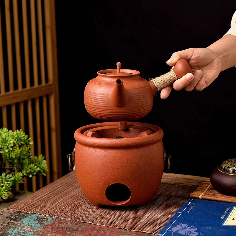

Charcoal teapot warmer Alcohol tea stove Portable Ceramic charcoal burner Kung fu tea Stove High temperature Clay Tea pot set