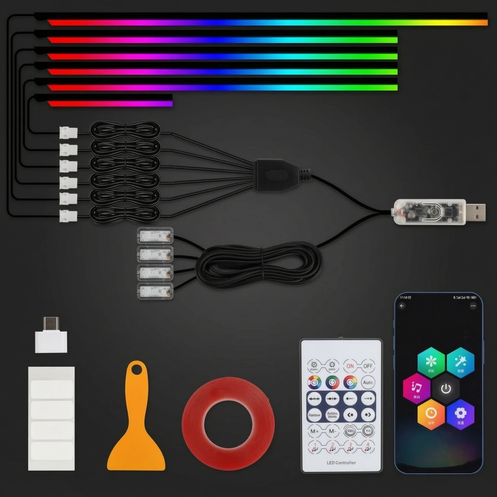 LED-Streifen für den Fahrzeugi – Interior Design Apps Bewertung und Preis