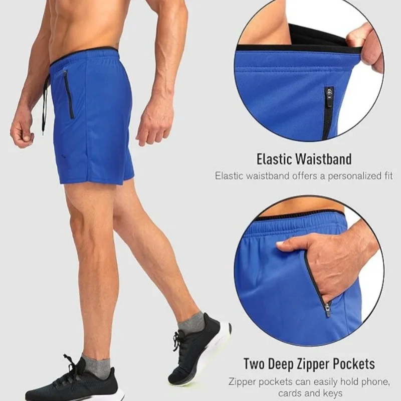 Men's casual and simple style comfortable shorts with letter-printed pocket drawstring design. Suitable for summeroutdoor fitnes