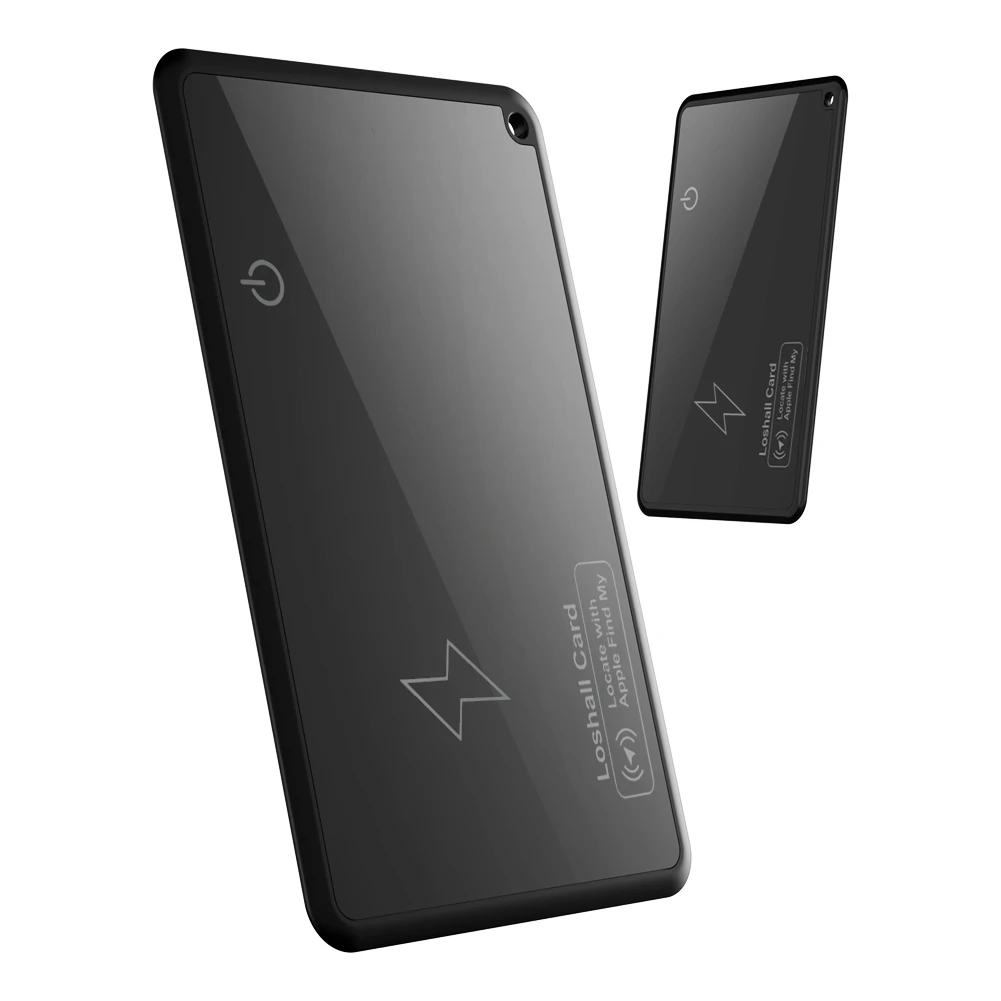 Global GPS Tracker Card Ultra-Thin Wireless Charging Wallet Tracker Card Work with Find My App GPS Locator Smart Location Tag