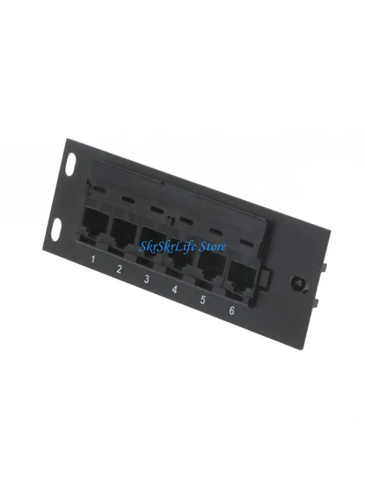 E65E CAT6 Panel RJ45 Networking Electronic Cable Wall Mount Rack Adapter