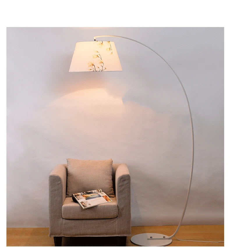 Lámpara de pie moderna de arco metálico, E27, diseño de pantalla negra, 180 cm de alto para iluminación de sala de estar/dormitorio