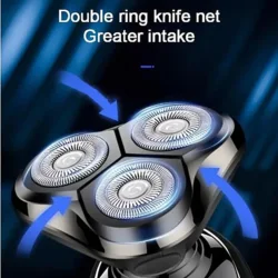 1PC 남성 전기 면도기, 3-in-1 전기 면도기 코털 절단기 USB 충전 휴대용 디지털 면도기