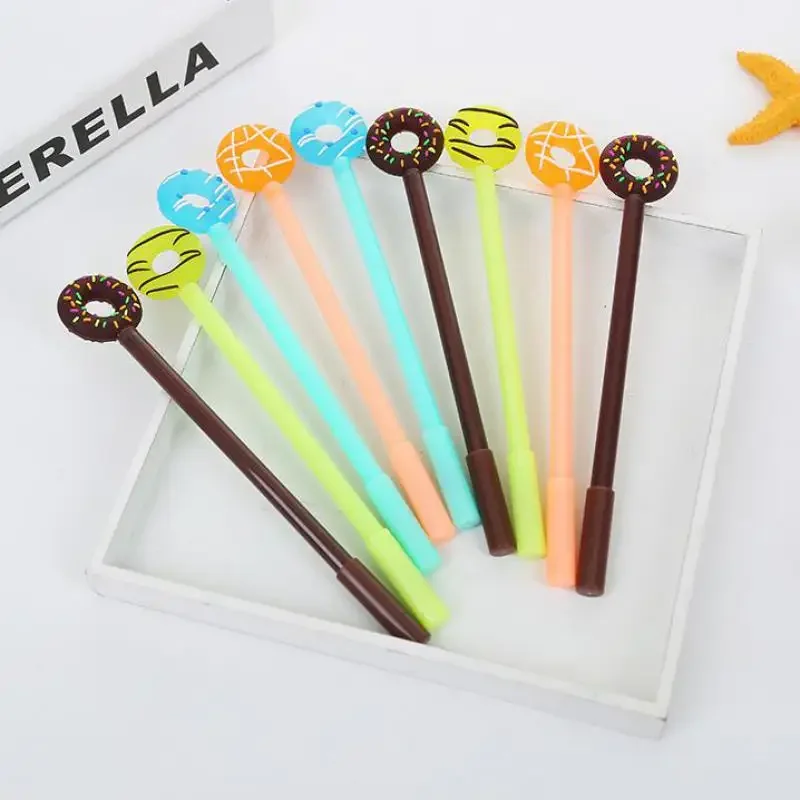 

50 Pcs Jonvon Satone Cute Pen Sweet Candy Ring Neutral Pen Plastic for Writing Pens Wholesale Stationery Kawaii School Supplies