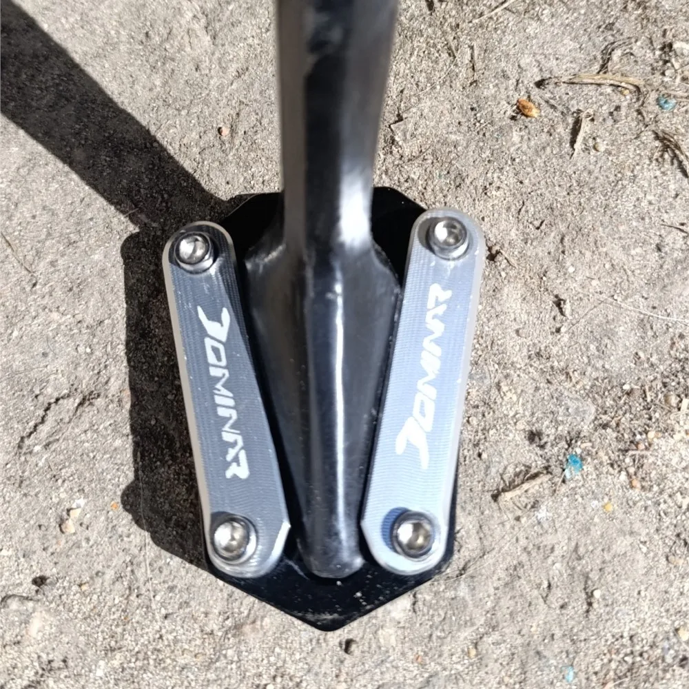 For BAJAJ DOMINAR 250/400 2017-2024 2025 2026 All YEAR DOMINAR 250 450 Motorcycle Side Stand Enlarge Pad Plate Kickstand Parts