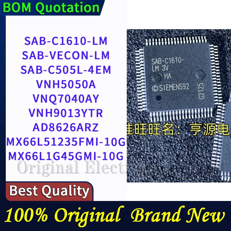 SAB-C1610-LM SAB-VECON-LM SAB-C505L-4EM VNH5050A VNQ7040AY VNH9013YTR AD8626ARZ MX66L51235FMI-10G MX66L1G45GMI-10G PC shell