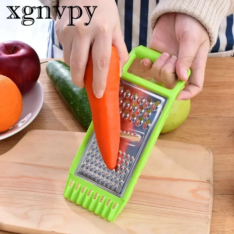 xgnvpy Multi-functional Manual Stainless Steel Vegetable Cutter Slicer Potato Fruit Grater Innovative Household Kitchen Gadget