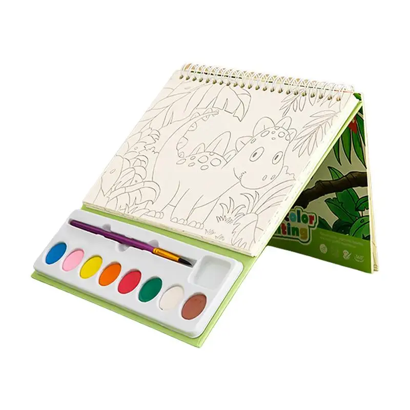 

Наборы акварельных красок для детей, походная краска на 24 стр., 8 цветов, набор акварельных закладок с кисточкой для мальчиков и девочек на день рождения