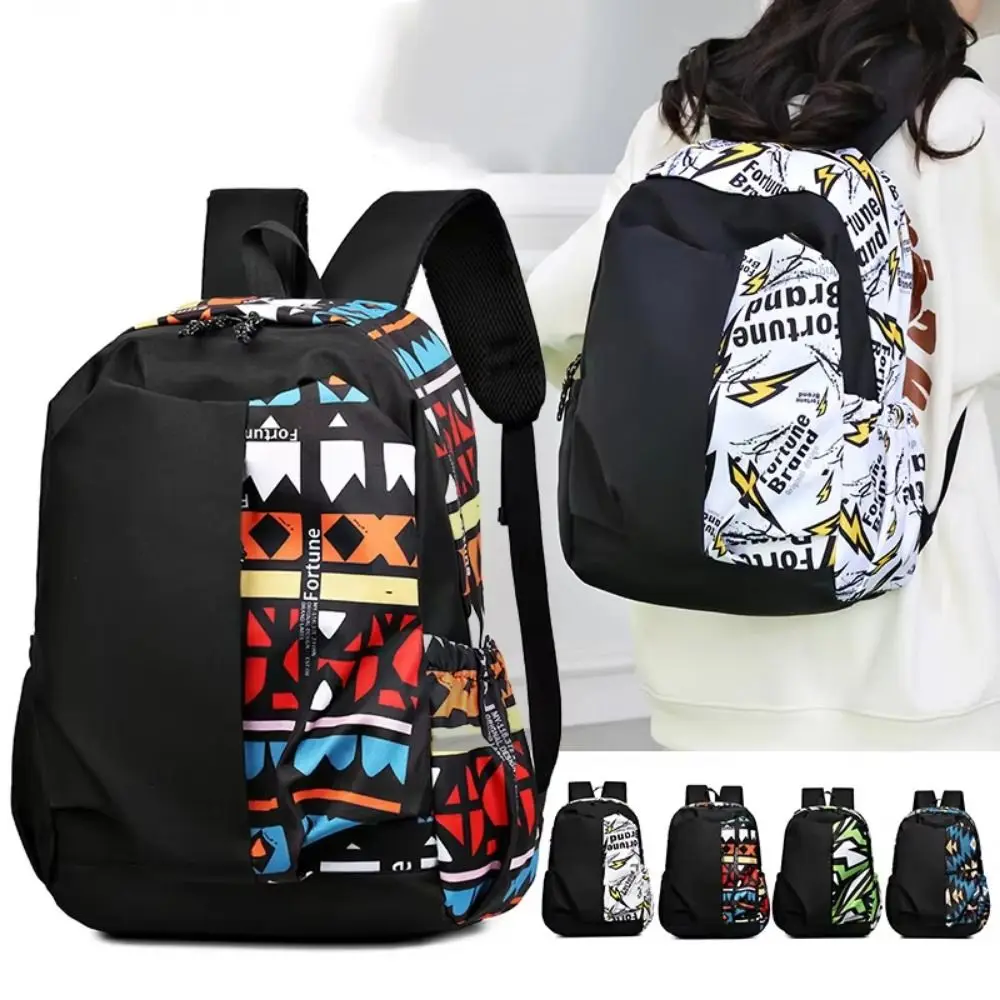 

Oxford Fabric Outdoor Travel Bag Multiple Pockets Zipper College Students Backpack Wear-resistant Breathable