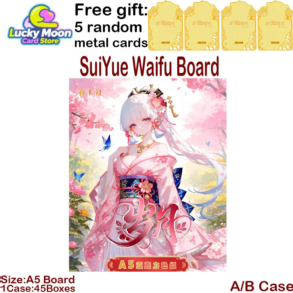 الجملة 2026 أحدث SuiYue A5 Waifu لوحات آلهة قصة جمع بطاقة ملابس السباحة بيكيني الداعم صندوق Habbies هدية #1