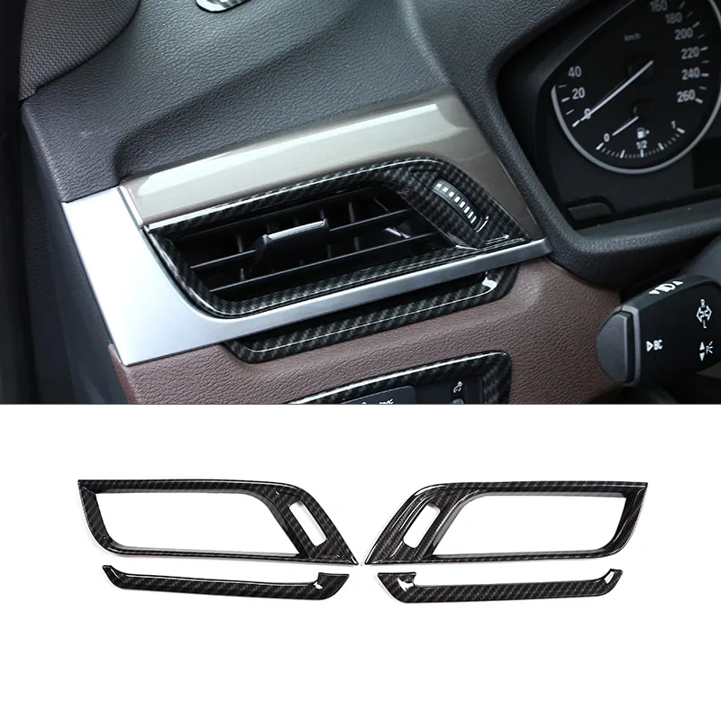 

For BMW X1 F48 X2 F47 2016-2021 ABS Car Dashboard Side Air-conditioning Air Outlet Frame Decorative Cover Interior Accessories