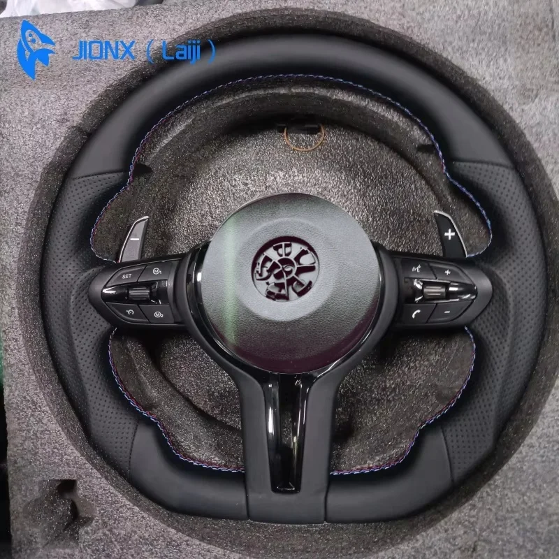 Black Chrome Vibration ACC M Sport Wheel Leather Steering For BMW E70 E71 E84 E90 E92 E93 E87 E82 F20 F30 F87 F10 F45 F15 F48