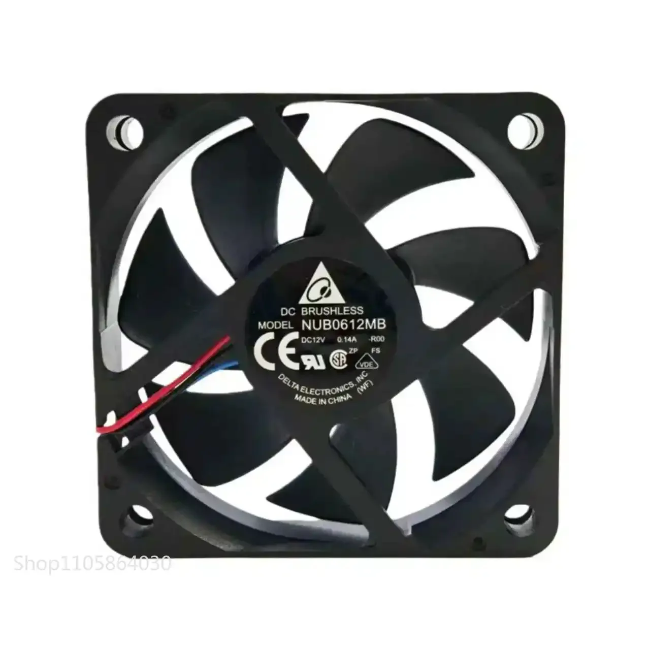 LY Original For Delta NUB0612MB DC 12V 60mm Fan 6015 Ball Bearing 3600RPM 17.06CFM Silent Projector Cooler Micro Axial Cooling