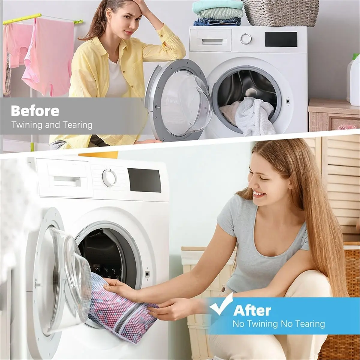 Honeycomb Mesh Laundry Bags for 12x16 for Bras,,Socks,Baby Clothes,Gentle Wash Protection with Zipper Closure