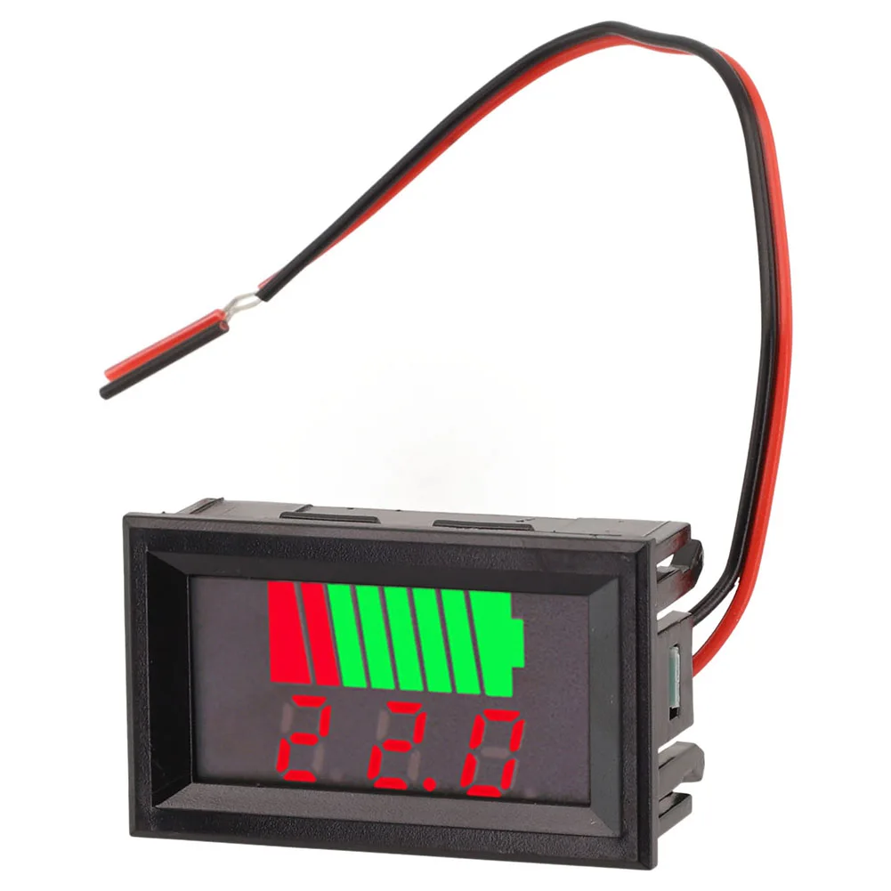 4pcs 12V-72V Battery Charge Indicator Car Battery Charge Level Indicator Battery Capacity Meter Digital Display Tool 60*50*40mm