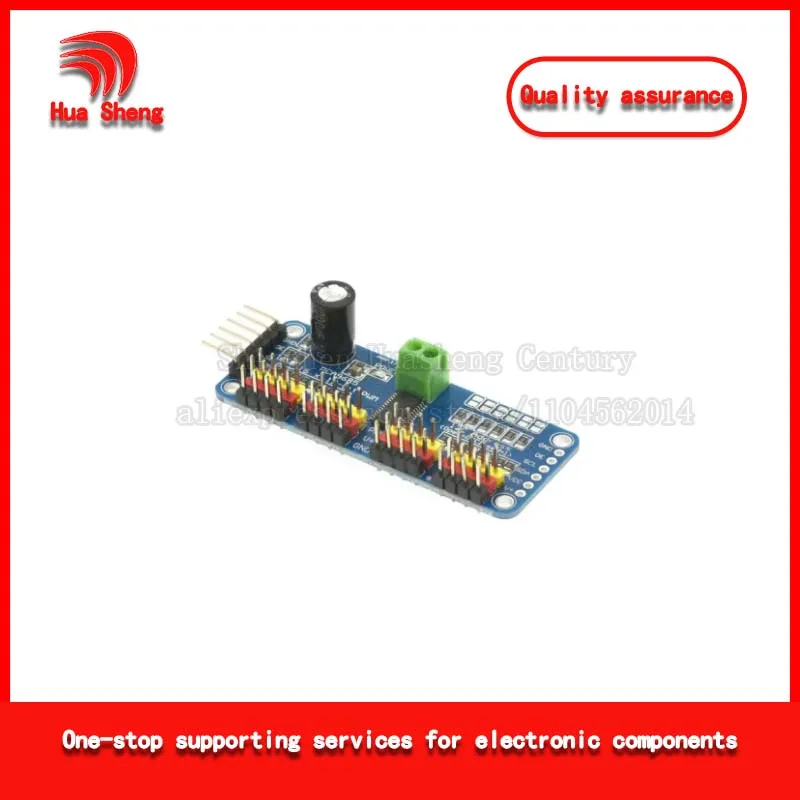 16-Channel Pwm Servo Steering Motor Drive Board Robot Controller Iic Interface Driver Module Pca9685