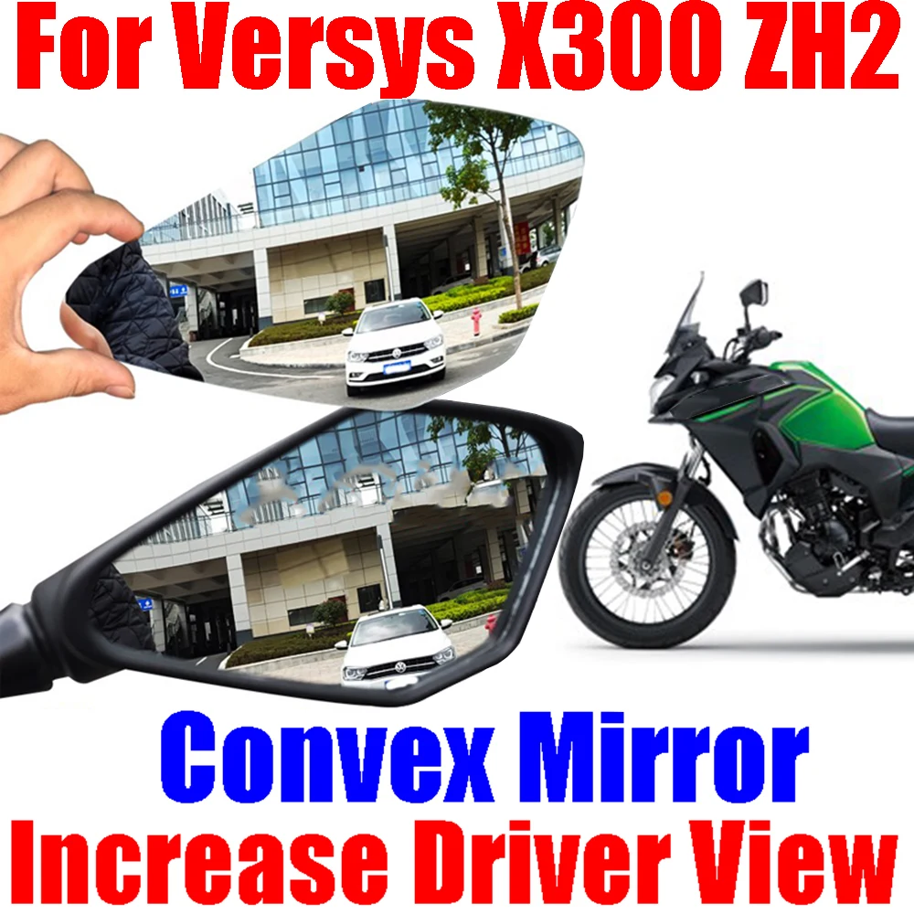 For KAWASAKI Versys X300 X 300 ZH2 Z H2 ZR1000K Accessories Convex Mirror Increase Rearview Mirrors Side Rear Mirror View Vision