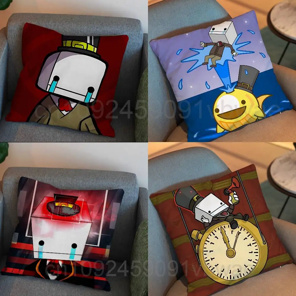 game Square BattleBlock Theater pillow cover living room sofa cushion cover bedroom room bed pillow cover home decoration