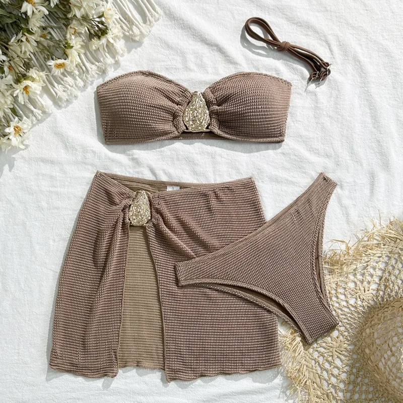 

2026 Sexy Bikinis Female Swimsuits Women Three-Piece Swimwear Beach Swimming Wear Bathing Suits Brazilian Bikini Set Pool Bather