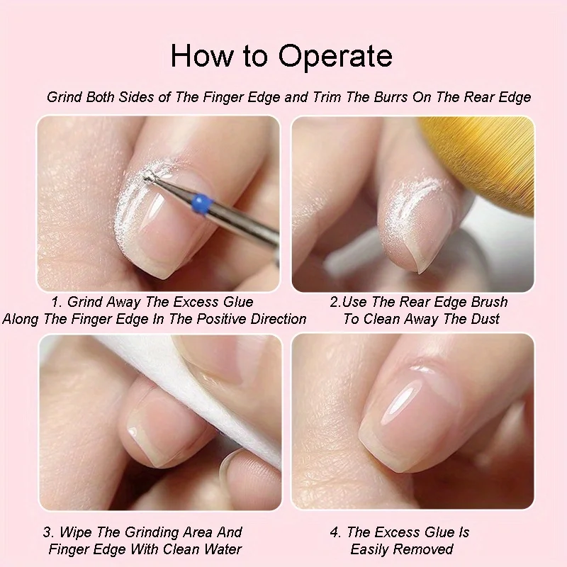 Broca de carburo de precisión para uñas, accesorio de manicura, máquina eléctrica de pedicura, cepillo para uñas, herramientas de rebabas, manicu eléctrica, 1 ud.