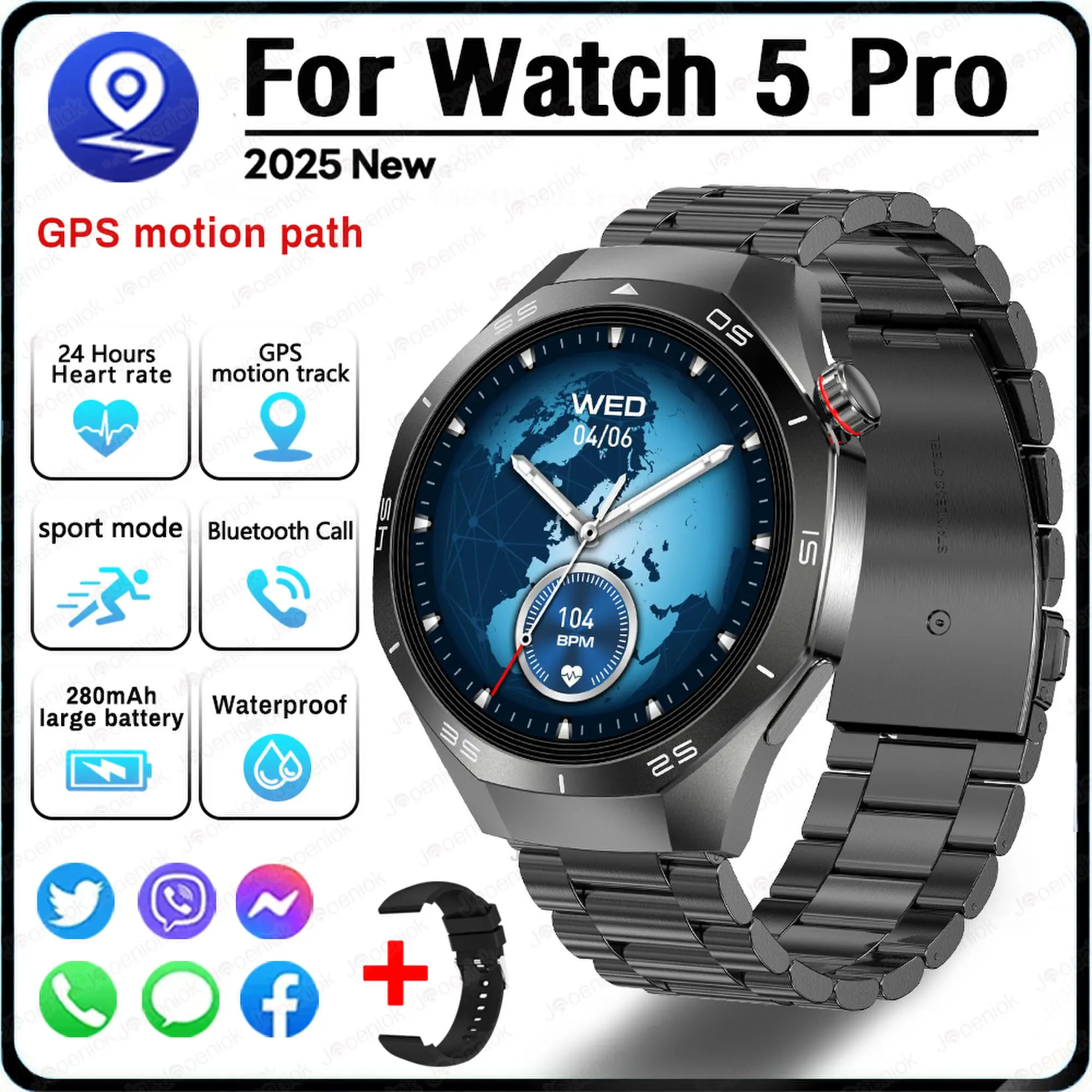 Smart Watch with HD GPS and Bluetooth Call