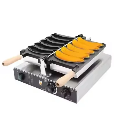 

Commercial Electric Banana Shape Waffle Maker Machine Taiyaki Waffle Maker Non-stick Iron Banana Waffle Electric burner
