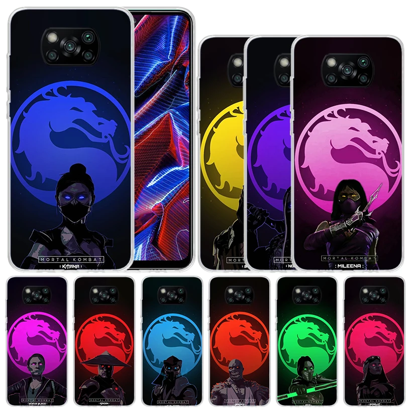 Scorpion Zero Sub Mortal Kombat Soft Cover for Xiaomi Poco X5 Pro X4 Gt X3 Nfc M5S Print Phone Case M4 M3 M2 F3 F2 F1 Mi Note 10