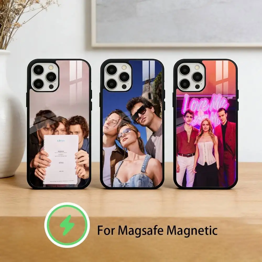 Funda Magnética L-Love Me Love Me Cuori para iPhone 17, 16, 15, 14, 13, 12, Plus, Pro, Max, Compatible con Carga Inalámbrica Magnética