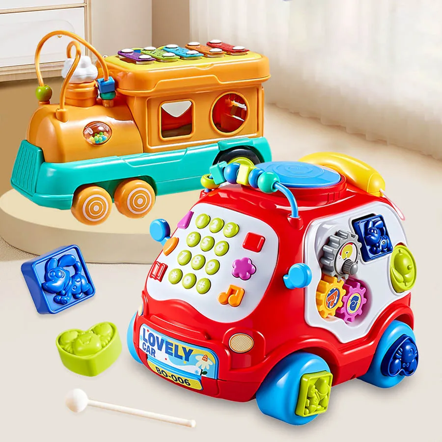 

Детская имитация телефона, автобуса, автомобиля, милый поезд, раннее образование, многофункциональные истории, ударные музыкальные головоломки, игрушки